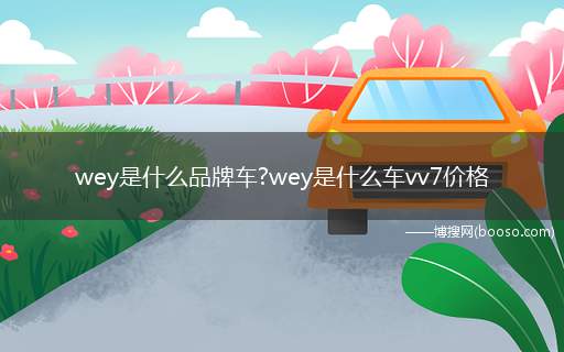 wey是什么品牌车wey是什么车vv7价格(wey是什么牌子的车WEY中文名为威派)