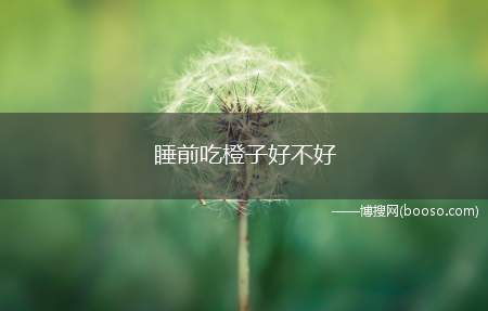 晚上睡觉前吃橙子好不好(睡前多长时间吃橙子比较好)