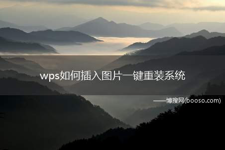 wps如何插入图片一键重装系统（WPS中如何添加图片的教程）