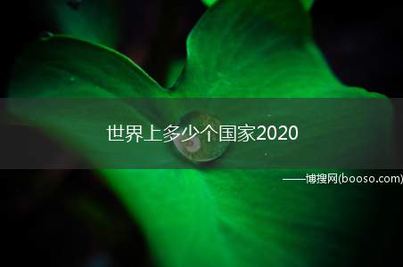 世界上多少个国家2020（2020年世界人口将大约75亿至105亿之间）