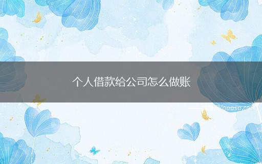 个人借款给公司怎么做账（个人借款给公司做账:企业向个人）