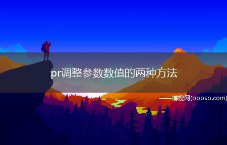 pr调整参数数值的两种方法（pr调整参数值的两种方法）