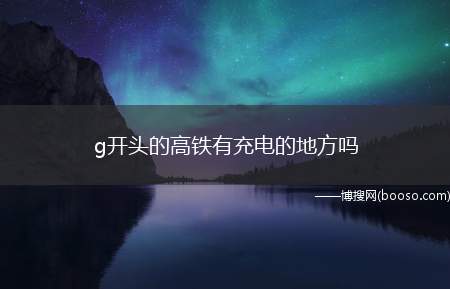 g开头的高铁有充电的地方吗（高铁、动车上都有充电的地方的）