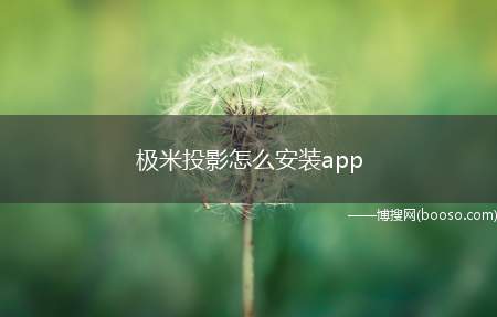 极米投影怎么安装app（怎么安装没有的App）