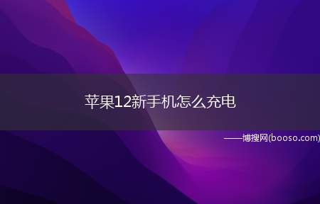 苹果12新手机怎么充电（iPhone12优化电池充电功能）