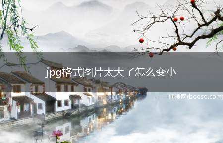 jpg格式图片太大了怎么变小（JPG格式图片太大了怎么变小）