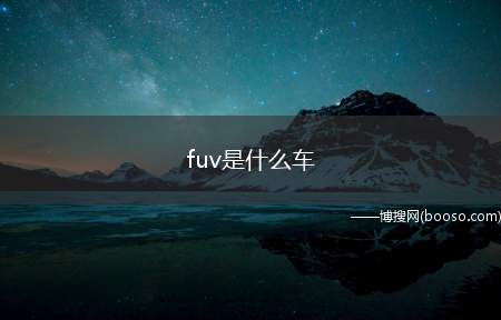 fuv是什么车（fuv是一款广汽丰田旗下FUV时尚多功能车轿车）