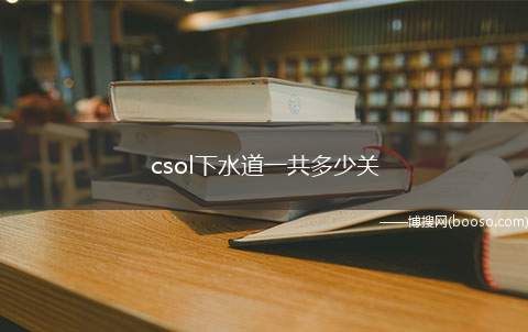 csol下水道一共多少关