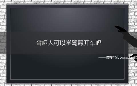 聋哑人可以学驾照开车吗(驾驶证申请人身体条件中听力一项为:两耳分别距音叉50厘米能辨)